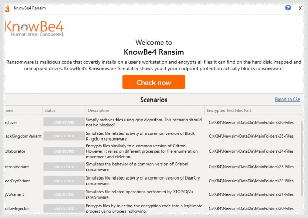 RanSim – инструмент проверки эффективности защиты компьютера от вирусов-вымогателей
